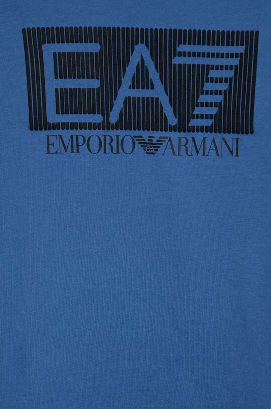Момче Детска памучна тениска EA7 Emporio Armani 3RBT53.BJ02Z син