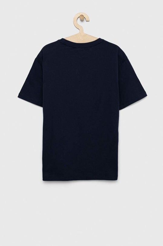 EA7 Emporio Armani t-shirt bawełniany dziecięcy 3RBT58.BJ02Z granatowy SS23