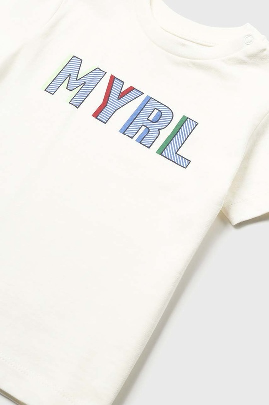Chłopiec Mayoral t-shirt bawełniany dziecięcy 106.3G.BABY.B.PPYX biały