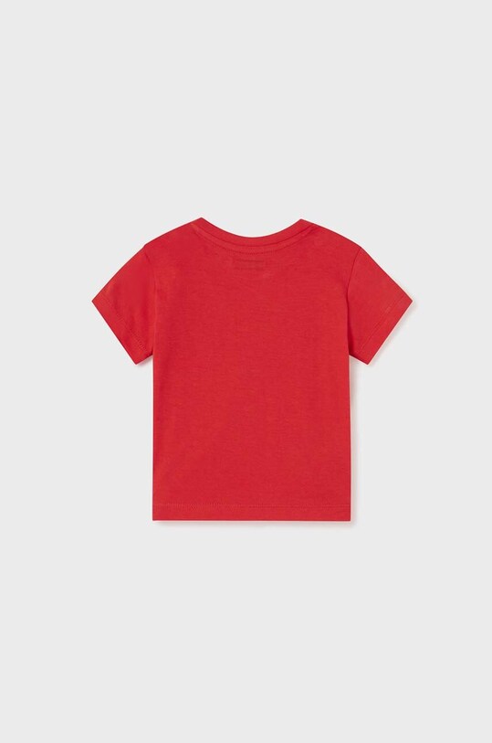 Mayoral tricou de bumbac pentru copii 106.3G.BABY.B.PPYX rosu SS23