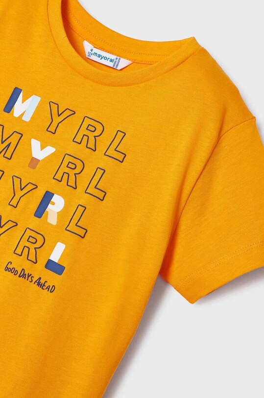 Chłopiec Mayoral t-shirt bawełniany dziecięcy 170.5E.MINI.B zielony