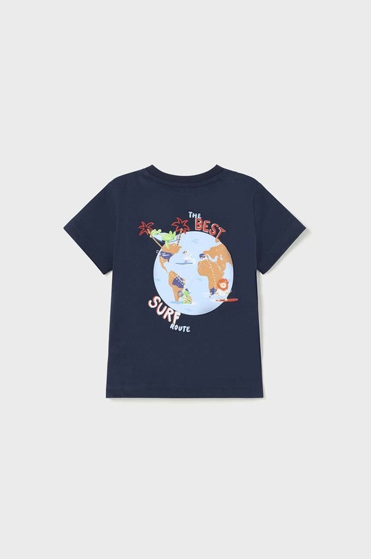 Бебешка памучна тениска Mayoral 1019.3E.BABY тъмносин SS23