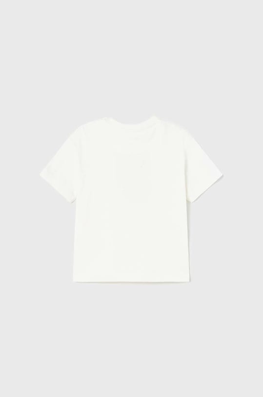 Μωρό βαμβακερό μπλουζάκι Mayoral λευκό 1020.3E.BABY