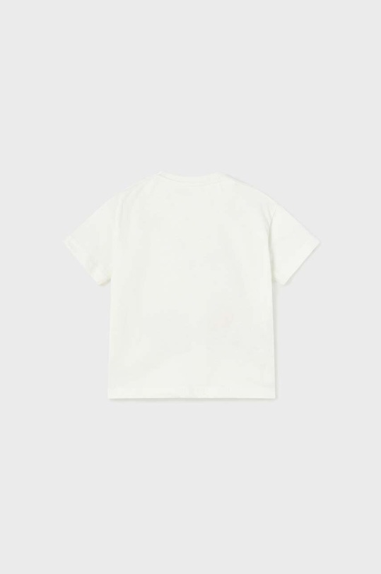 Chłopiec Mayoral t-shirt bawełniany niemowlęcy 1027.3L.BABY biały