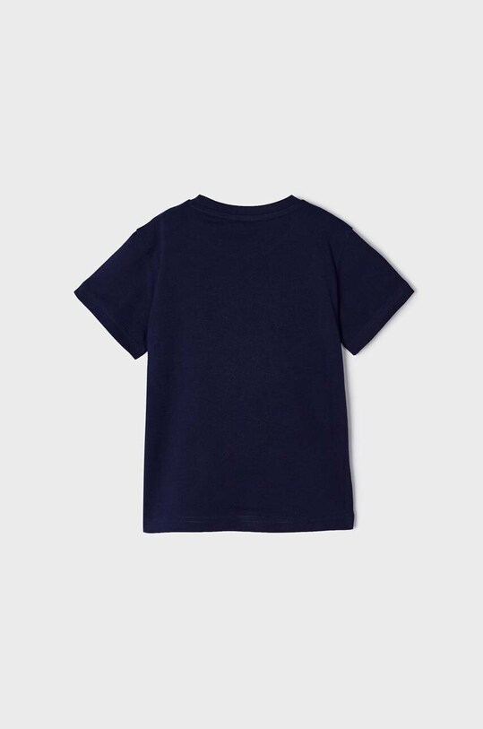 Mayoral t-shirt bawełniany dziecięcy 3007.5D.MINI.B granatowy SS23
