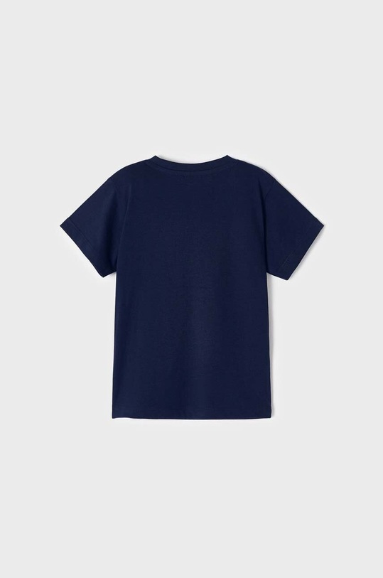 Mayoral t-shirt bawełniany dziecięcy 3016.5F.MINI.B granatowy SS23