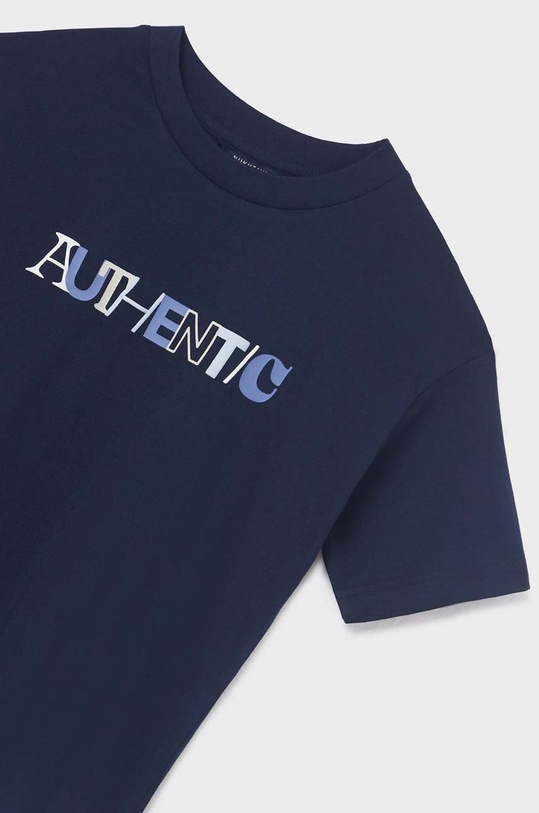 Chłopiec Mayoral t-shirt bawełniany dziecięcy 840.7A.JUNIOR granatowy