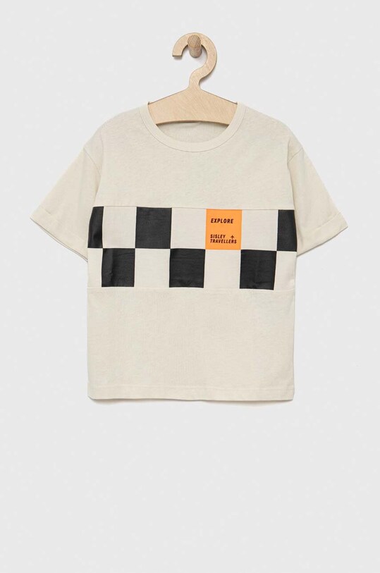 Sisley t-shirt dziecięcy 3096X102I.G.SEASONAL beżowy SS23
