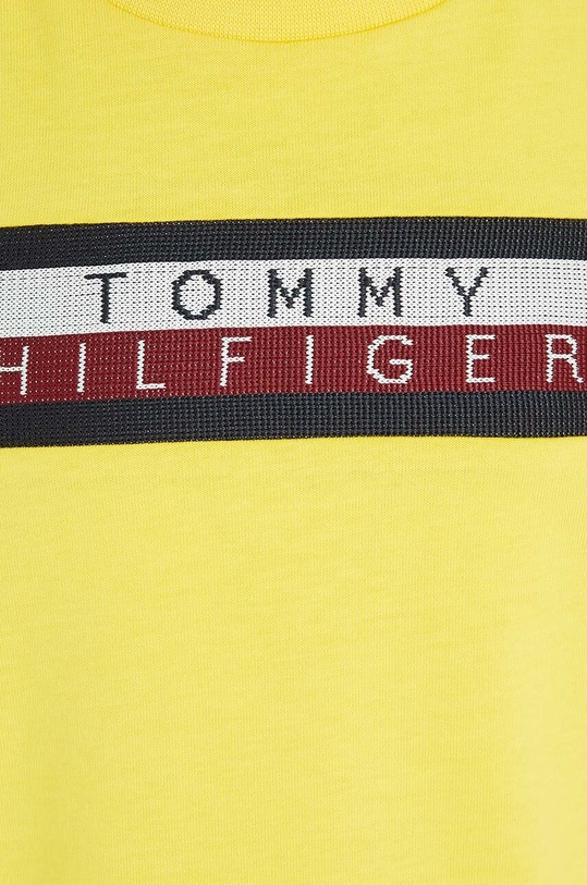 Dětské bavlněné tričko Tommy Hilfiger žlutá KB0KB08204.PPYX