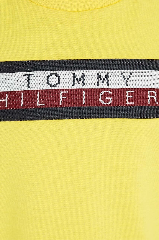 Dětské bavlněné tričko Tommy Hilfiger žlutá KB0KB08204.PPYX