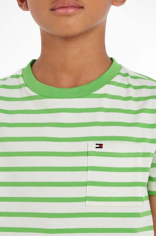 Детска тениска Tommy Hilfiger KB0KB08198.PPYX зелен