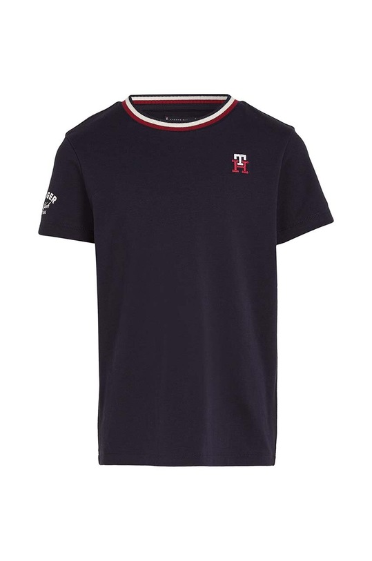 Dětské bavlněné tričko Tommy Hilfiger KB0KB08209.PPYX námořnická modř SS23