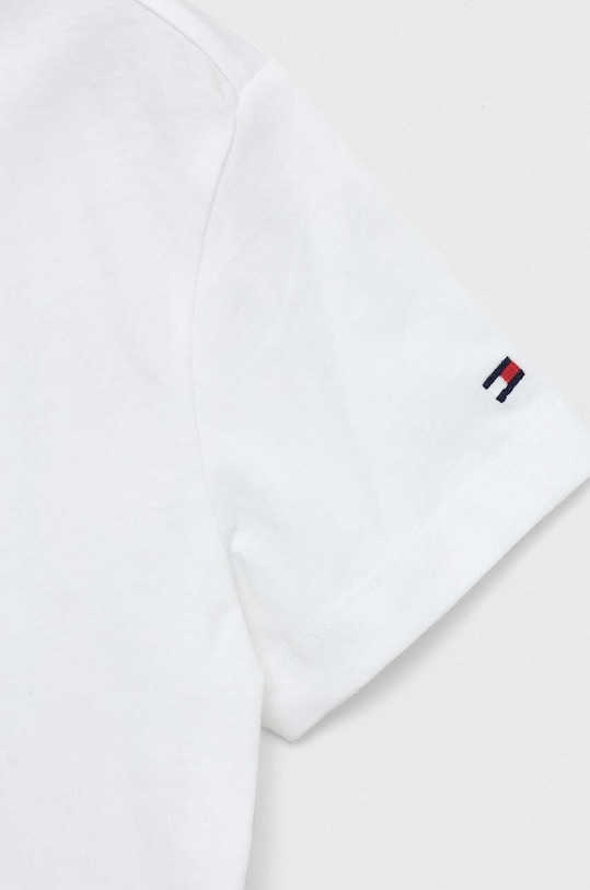 Chłopiec Tommy Hilfiger t-shirt bawełniany dziecięcy KS0KS00393.PPYX biały
