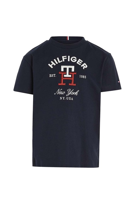 Tommy Hilfiger t-shirt bawełniany dziecięcy KS0KS00393.PPYX granatowy SS23