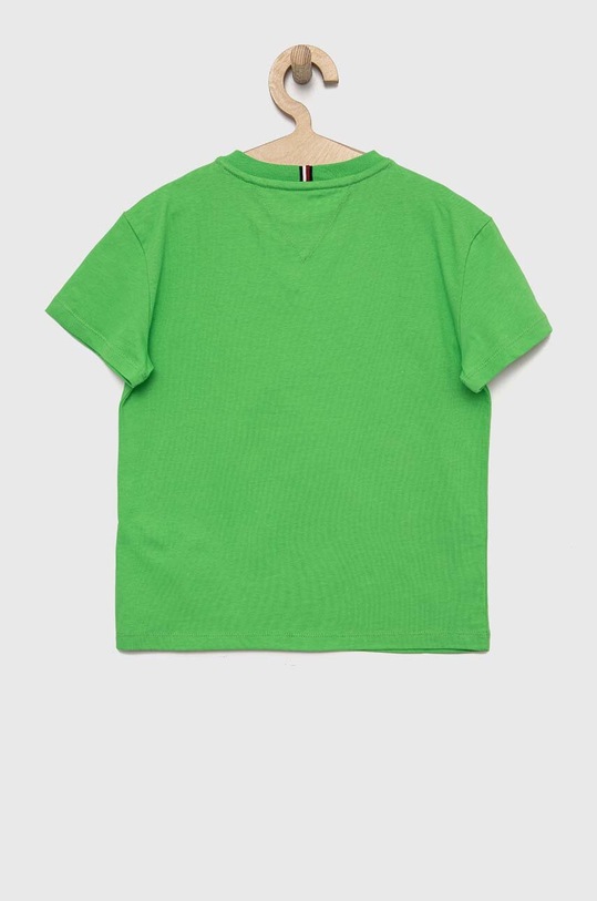 Tommy Hilfiger t-shirt bawełniany dziecięcy KS0KS00393.PPYX zielony SS23