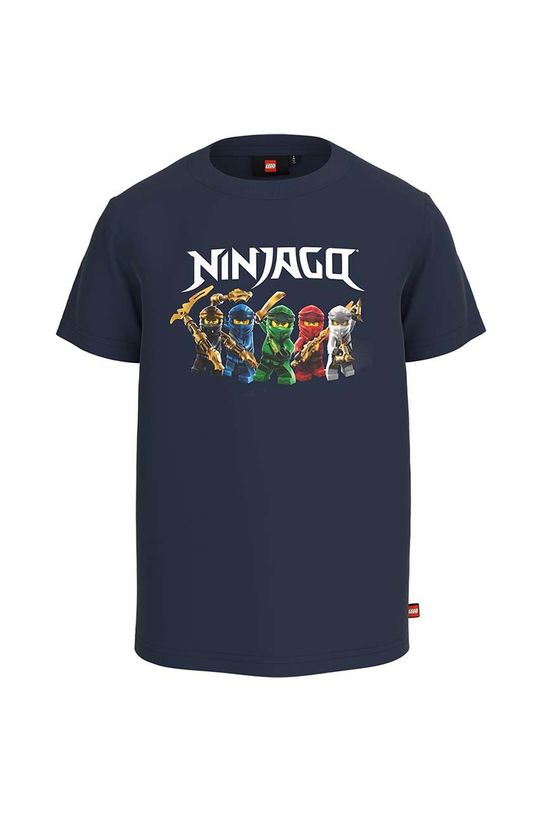 Παιδικό βαμβακερό μπλουζάκι Lego x Ninjago 12010772.B σκούρο μπλε SS23