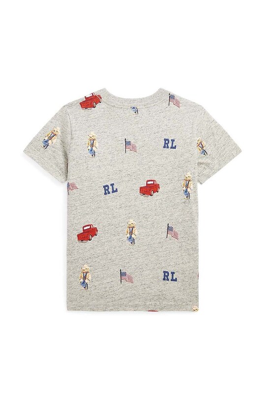 Παιδικό βαμβακερό μπλουζάκι Polo Ralph Lauren 321902447001 γκρί SS23
