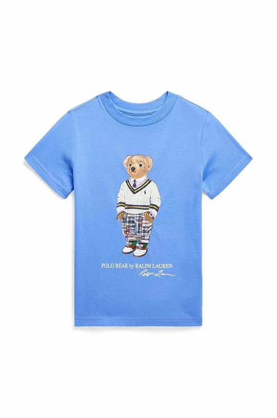 Дитяча бавовняна футболка Polo Ralph Lauren бавовна блакитний 322853828015