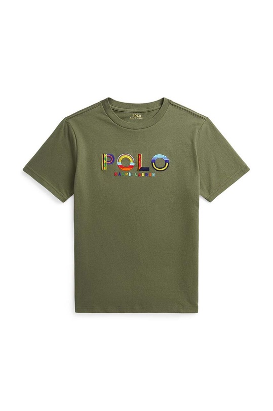 Polo Ralph Lauren t-shirt bawełniany dziecięcy 323902456001 zielony SS23