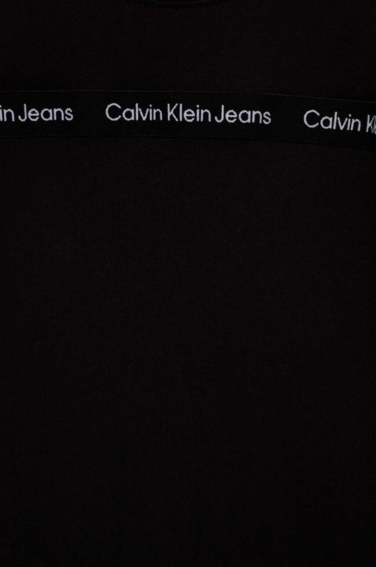 Chłopiec Calvin Klein Jeans t-shirt bawełniany dziecięcy IB0IB01574.PPYX czarny