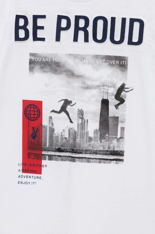 Birba&Trybeyond t-shirt bawełniany dziecięcy biały 999.64445.00.134.176