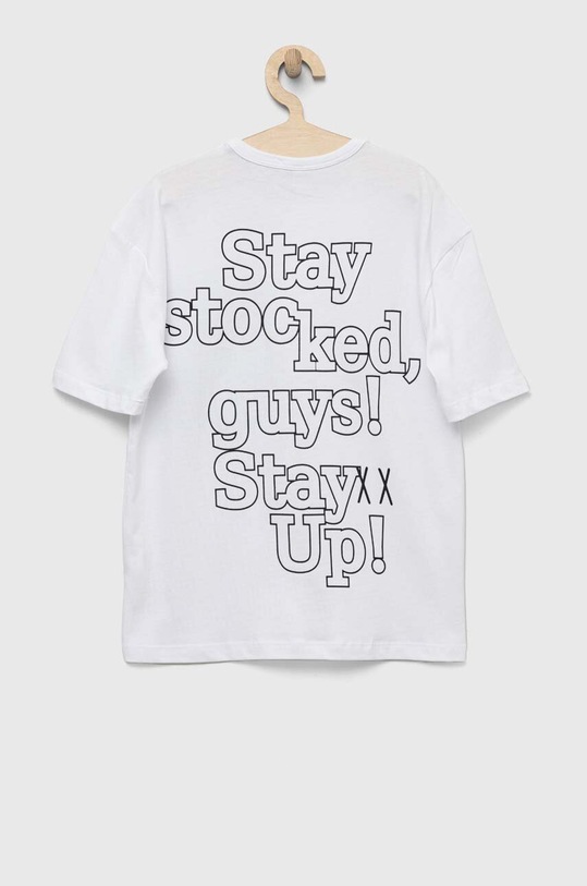 Dětské bavlněné tričko Birba&Trybeyond 999.64452.00 bílá SS23