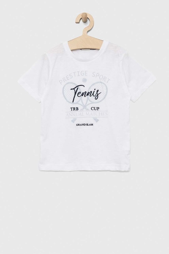 Birba&Trybeyond t-shirt bawełniany dziecięcy nadruk biały 999.64465.00.104.128