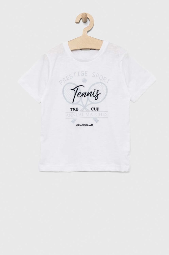 Birba&Trybeyond t-shirt bawełniany dziecięcy nadruk biały 999.64465.00.104.128