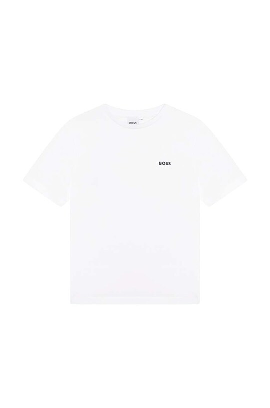 BOSS tricou de bumbac pentru copii uni alb J25P23.102.150