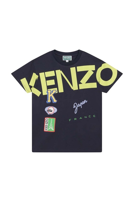 Детска памучна тениска Kenzo Kids памук тъмносин K25794.116.152