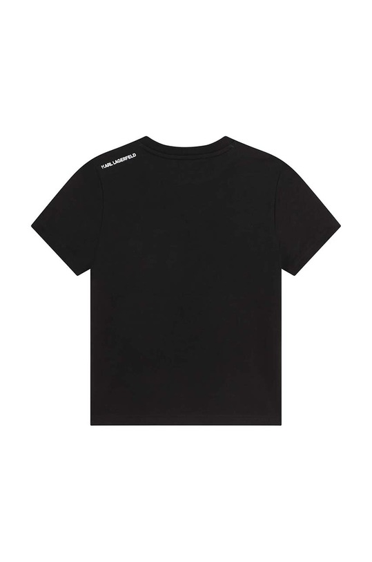 Chłopiec Karl Lagerfeld t-shirt bawełniany dziecięcy Z25393.116.152 czarny