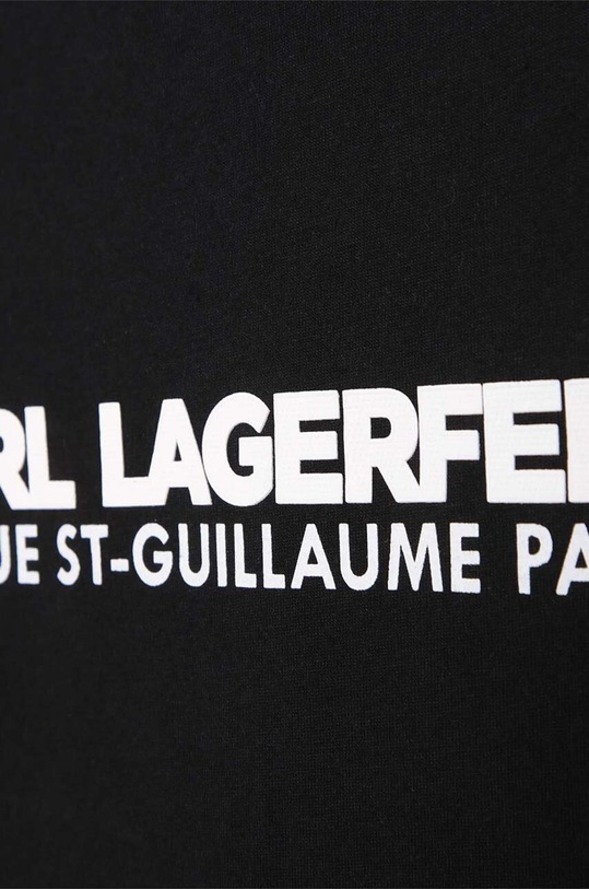 Karl Lagerfeld t-shirt bawełniany dziecięcy czarny Z25393.116.152
