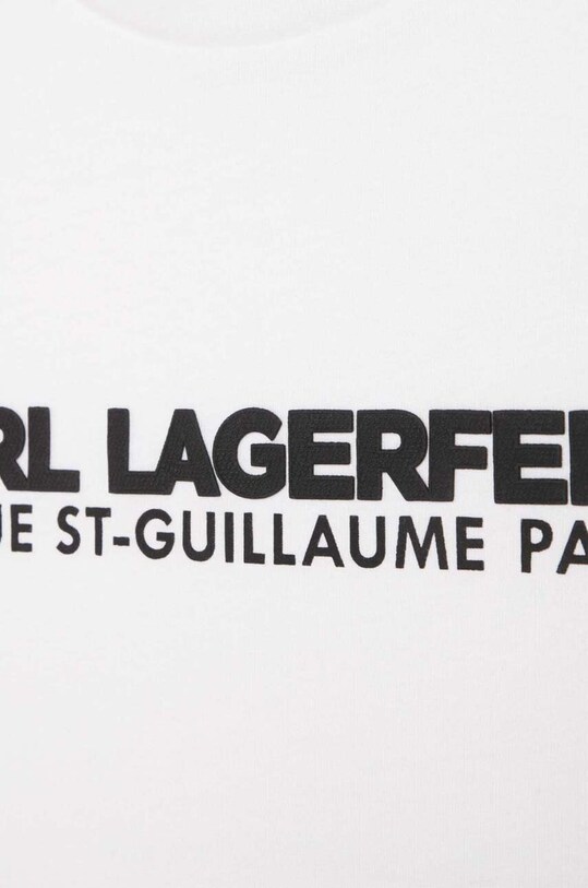 Хлопчик Дитяча бавовняна футболка Karl Lagerfeld Z25393.162.174 білий