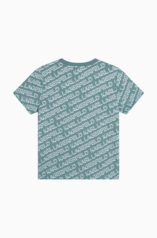 Karl Lagerfeld t-shirt bawełniany dziecięcy Z25395.116.152 zielony SS23