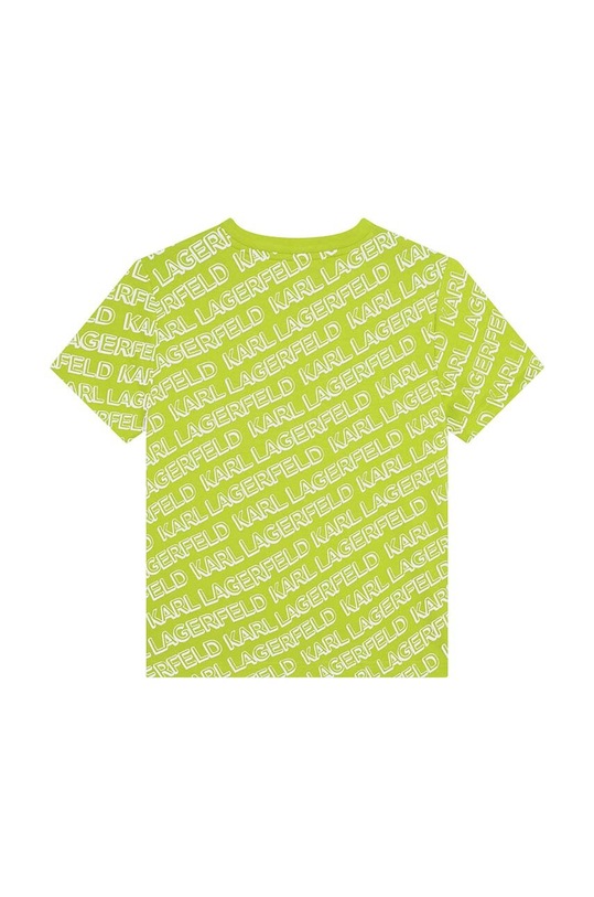 Chłopiec Karl Lagerfeld t-shirt bawełniany dziecięcy Z25396.162.174 zielony