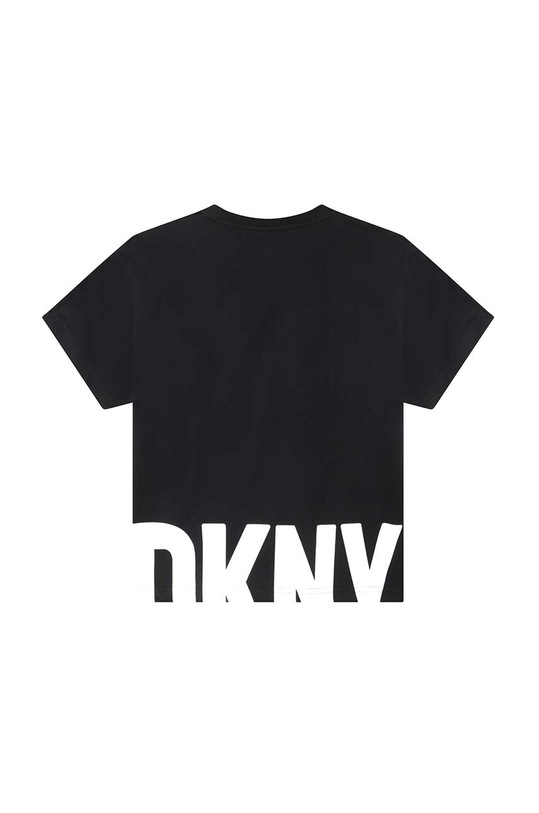 Chlapec Detské bavlnené tričko Dkny D25E42.162.174 čierna