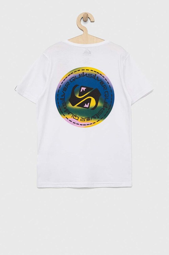 Quiksilver t-shirt bawełniany dziecięcy EQBZT04598 biały SS23