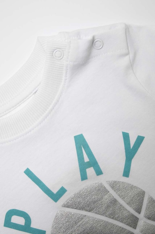 Chłopiec Coccodrillo t-shirt bawełniany dziecięcy WC2143202HUG biały