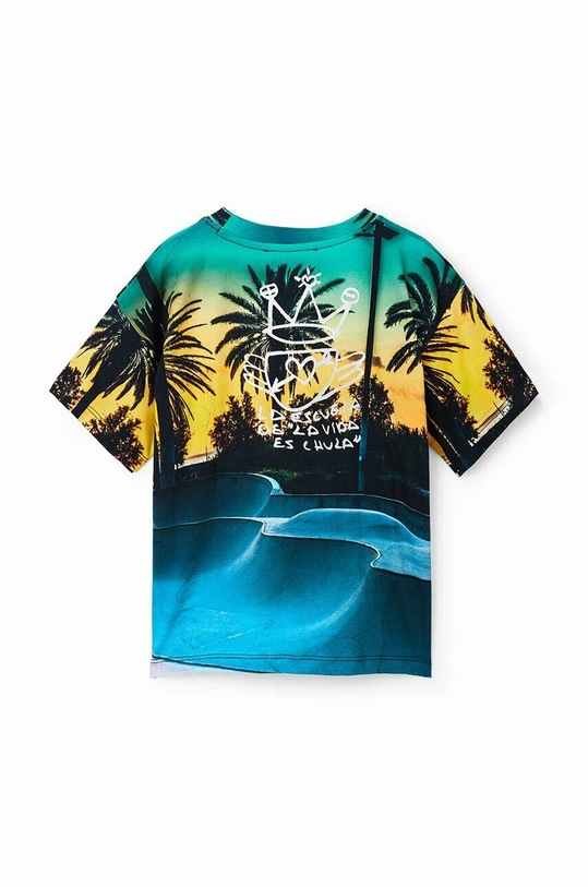 Dječja pamučna majica kratkih rukava Desigual šarena 23SBTK15