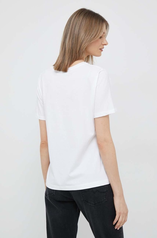 Ρούχα Βαμβακερό μπλουζάκι Calvin Klein K20K205410.PPYX λευκό