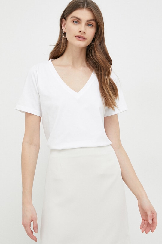 Хлопковая футболка Calvin Klein хлопок белый K20K205338.PPYX