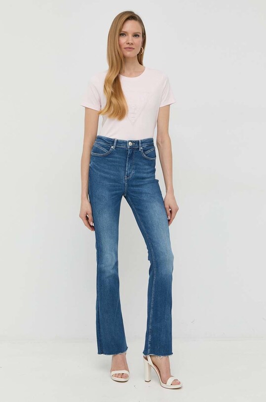 Guess tricou din bumbac W3RI19.I3Z14 roz SS23
