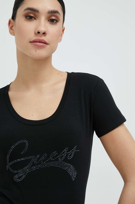 Odzież Guess t-shirt W3RI14.J1314 czarny