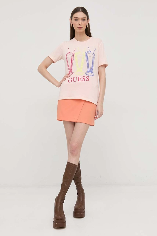 Футболка Guess W3RI24.KBK72 рожевий SS23