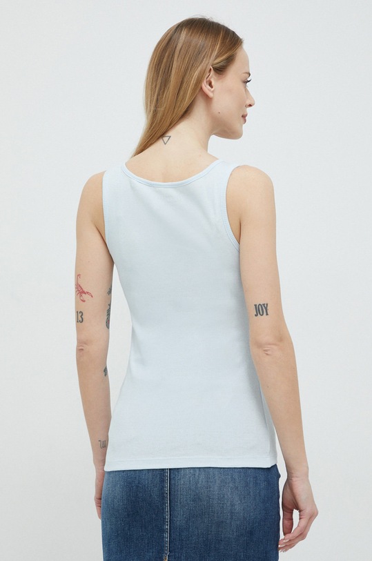 Odzież Guess top bawełniany W3RP07.K1814 niebieski