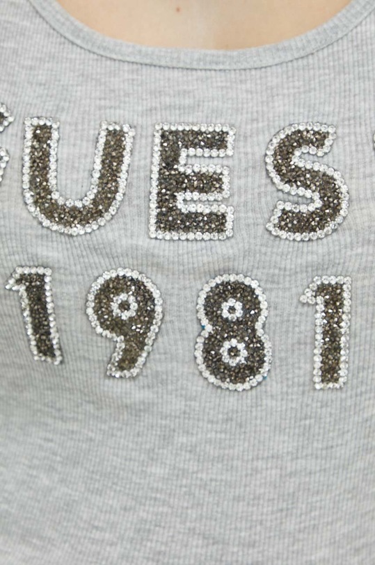 Guess top din bumbac W3RP07.K1814 gri