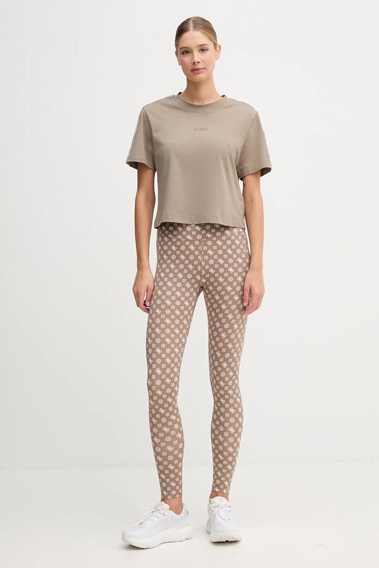 Bavlnené tričko Guess BRITNEY V3RI08.I3Z14 béžová SS25