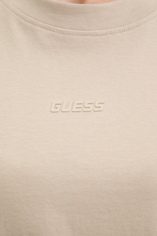 Guess tricou din bumbac BRITNEY V3RI08.I3Z14 bej