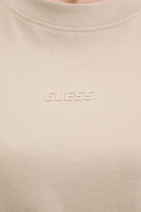 Guess tricou din bumbac BRITNEY V3RI08.I3Z14 bej