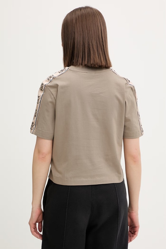 Îmbrăcăminte Guess tricou din bumbac BRITNEY V3RI08.I3Z14 bej